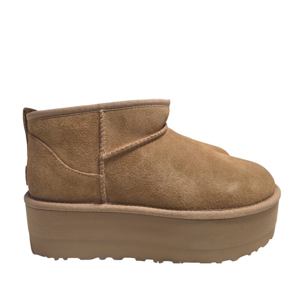 UGG Women's Ultra Mini Platform Chestnut  Boots (1135092) New 100% Authentic Sz9